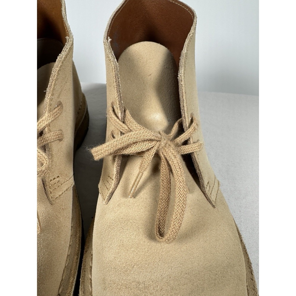 Clarks‎ Originals Mens Desert Boot Sand Suede Chukka Crepe Sole Tan Size 9 - Picture 8 of 12